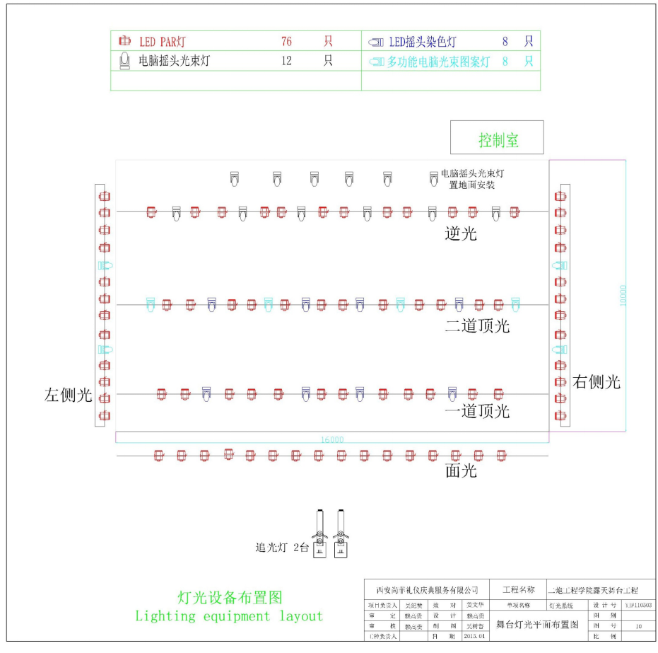 某工程學(xué)院露天舞臺及聲光電系統(tǒng)
